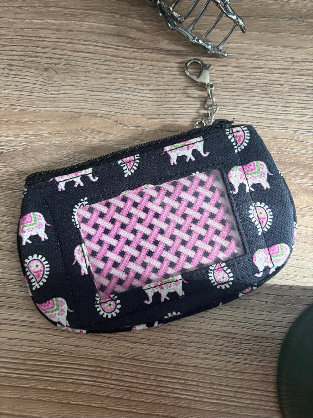 Vera Bradley Pink Elephant Pattern Phone Accessory Pouch